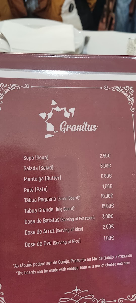 Menu Granitus-10