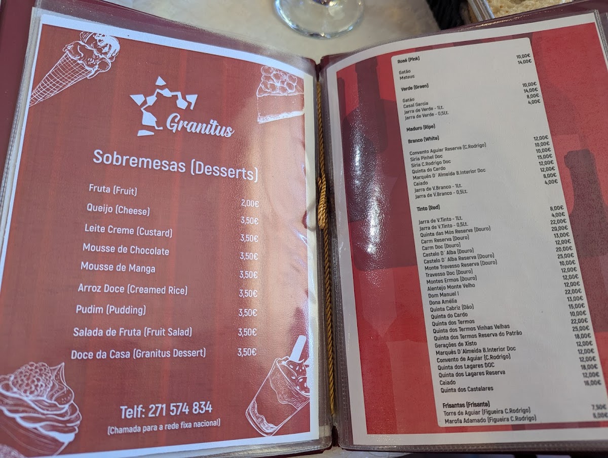 Menu Granitus-4