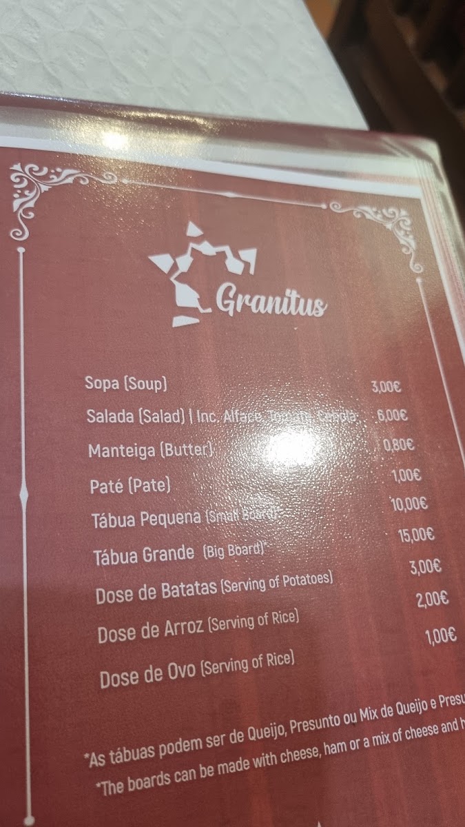 Menu Granitus-7