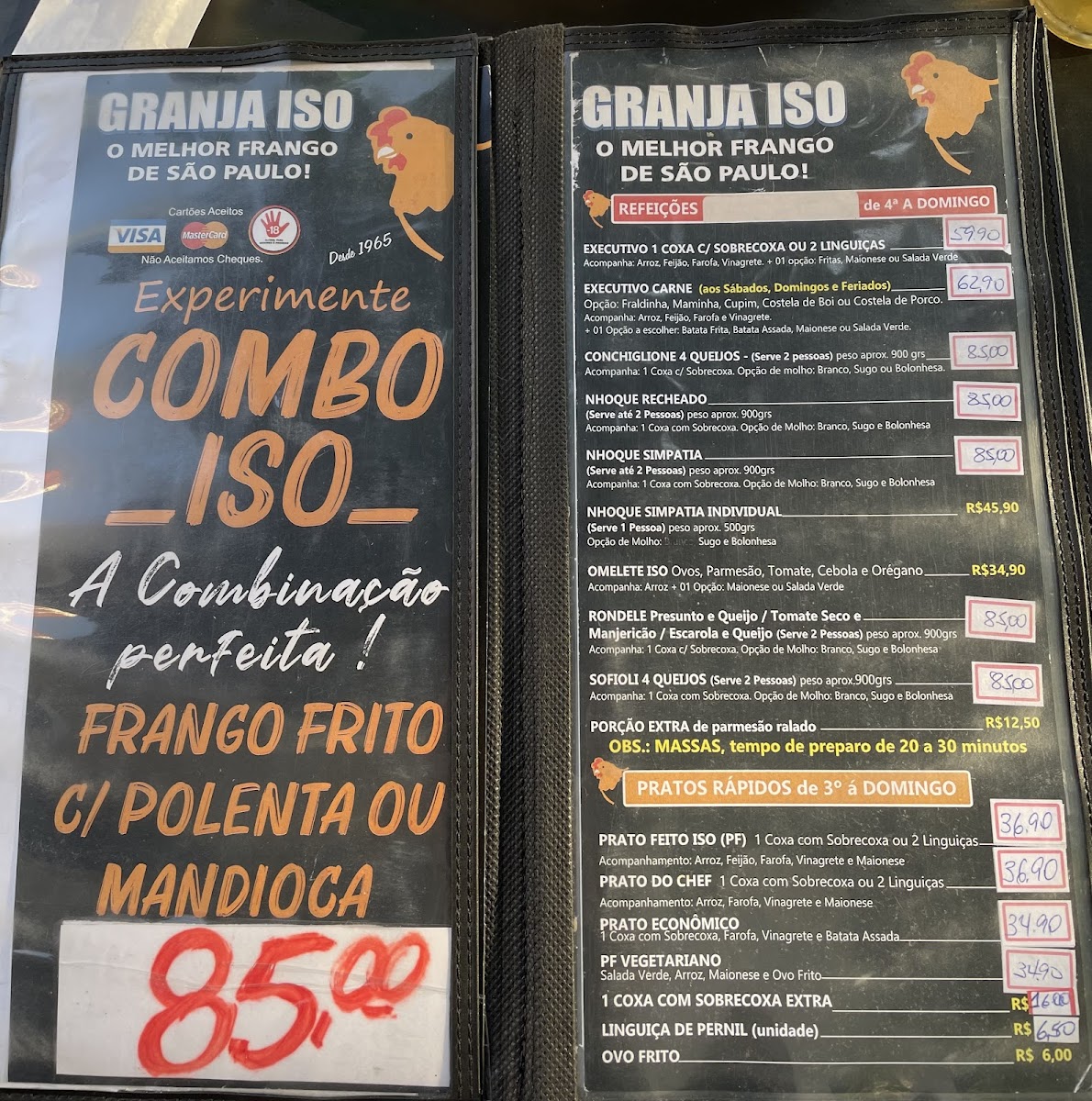Menu Granja Iso-2