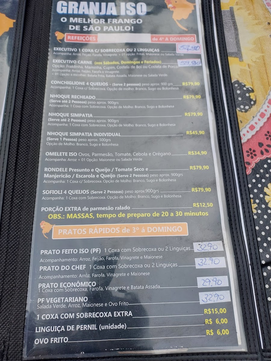 Menu Granja Iso-4