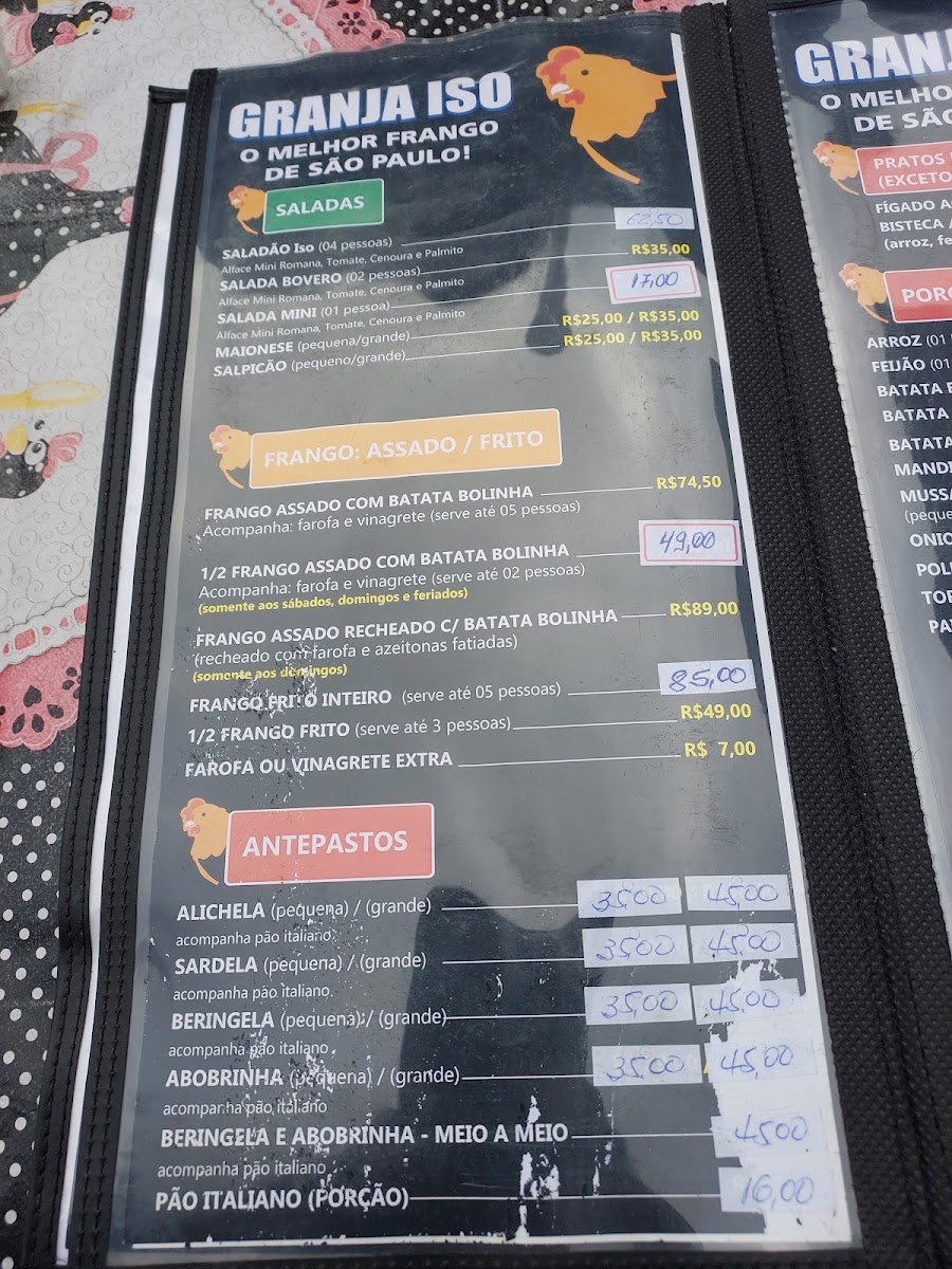 Menu Granja Iso-6
