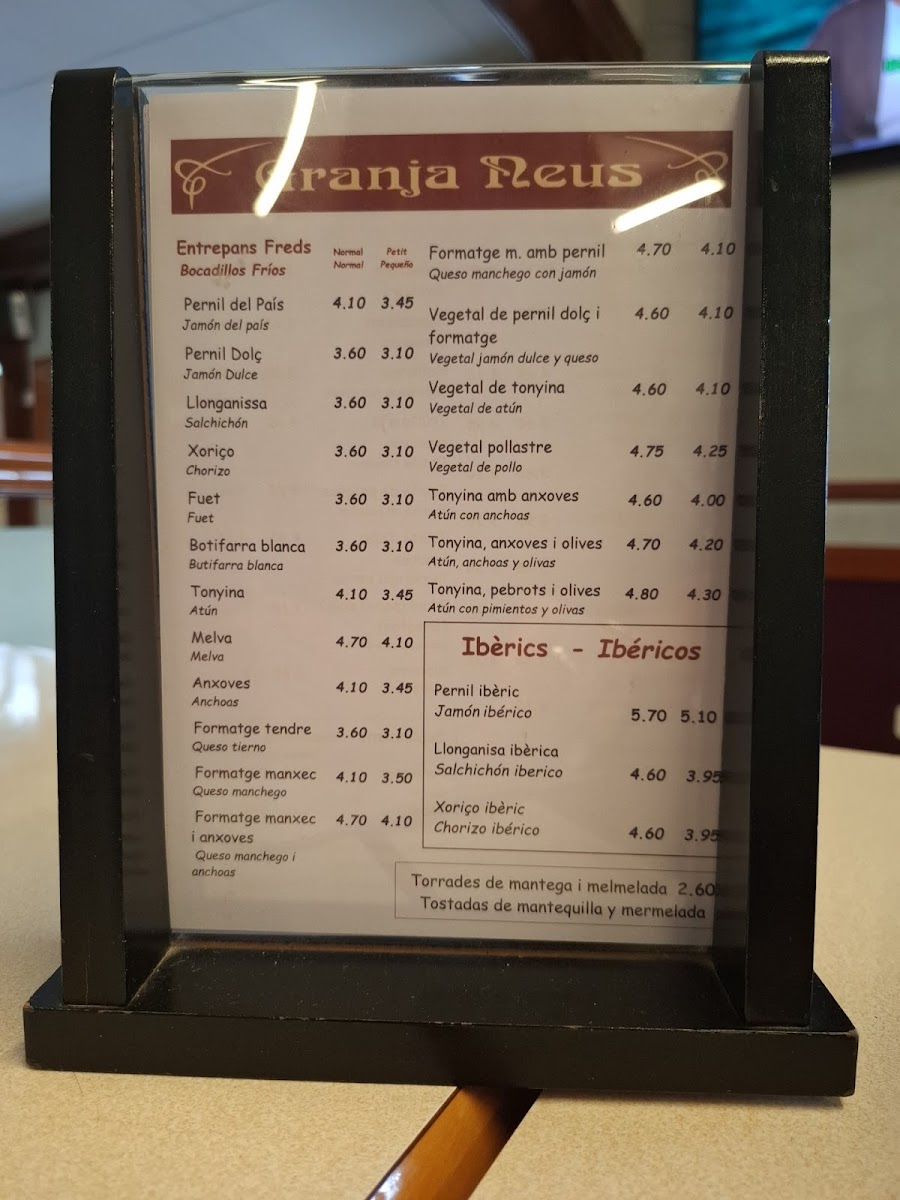 Menu Granja Neus-2