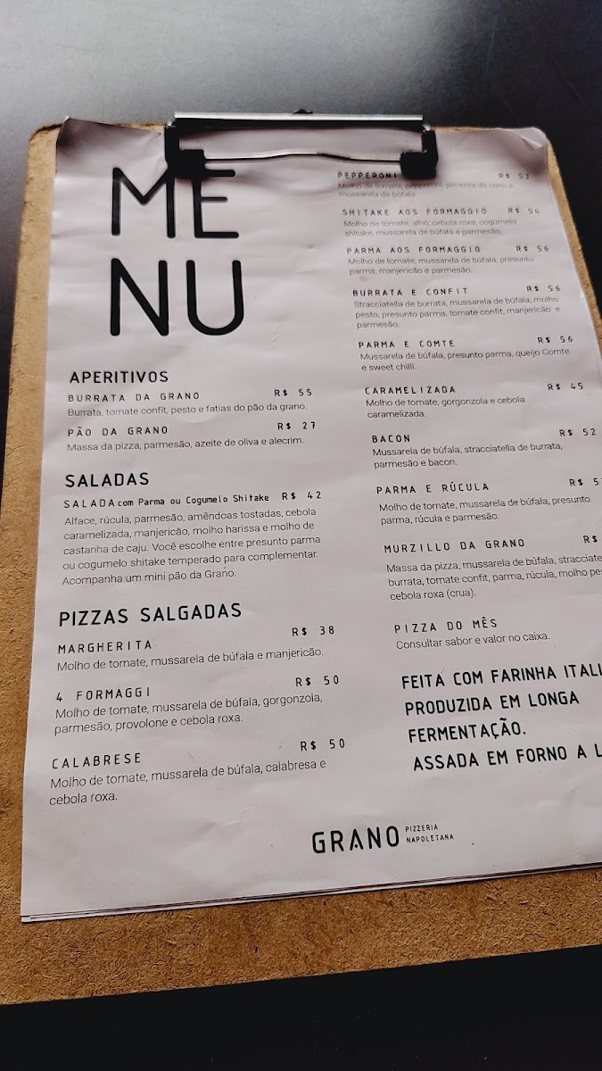 Menu Grano Pizzeria Napoletana-3
