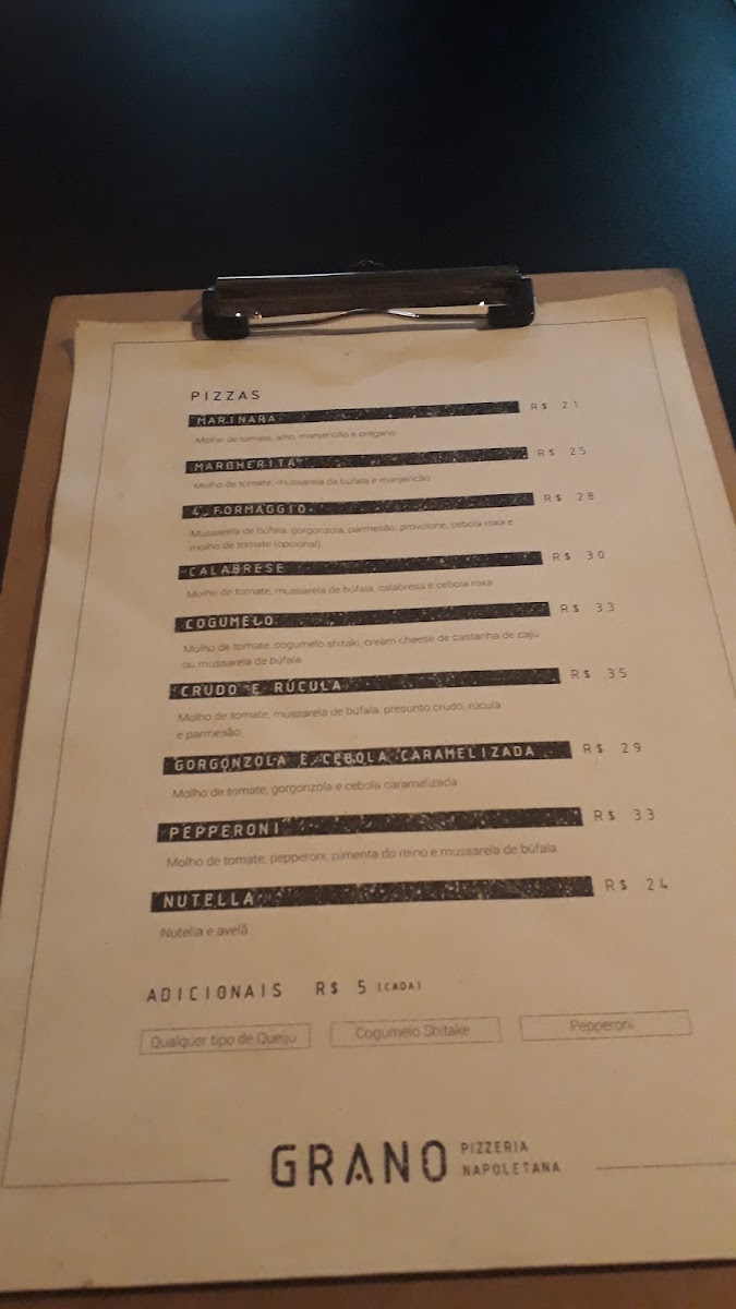 Menu Grano Pizzeria Napoletana-4