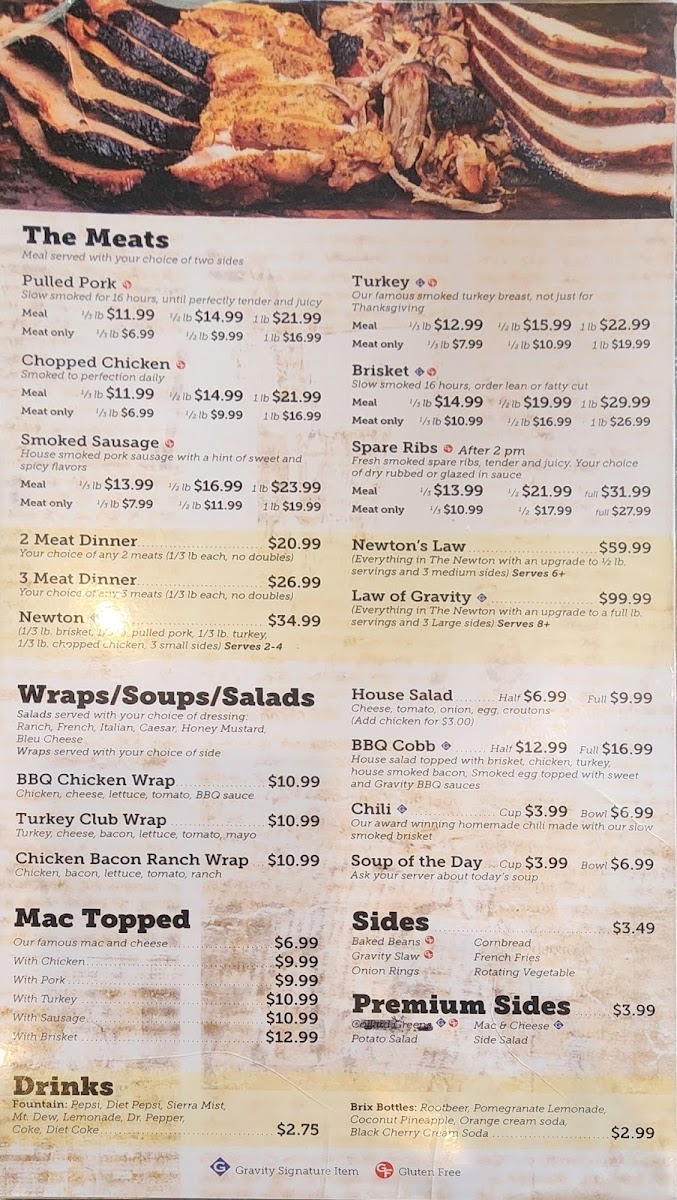 Menu Gravity Smokehouse Brew & Que-3