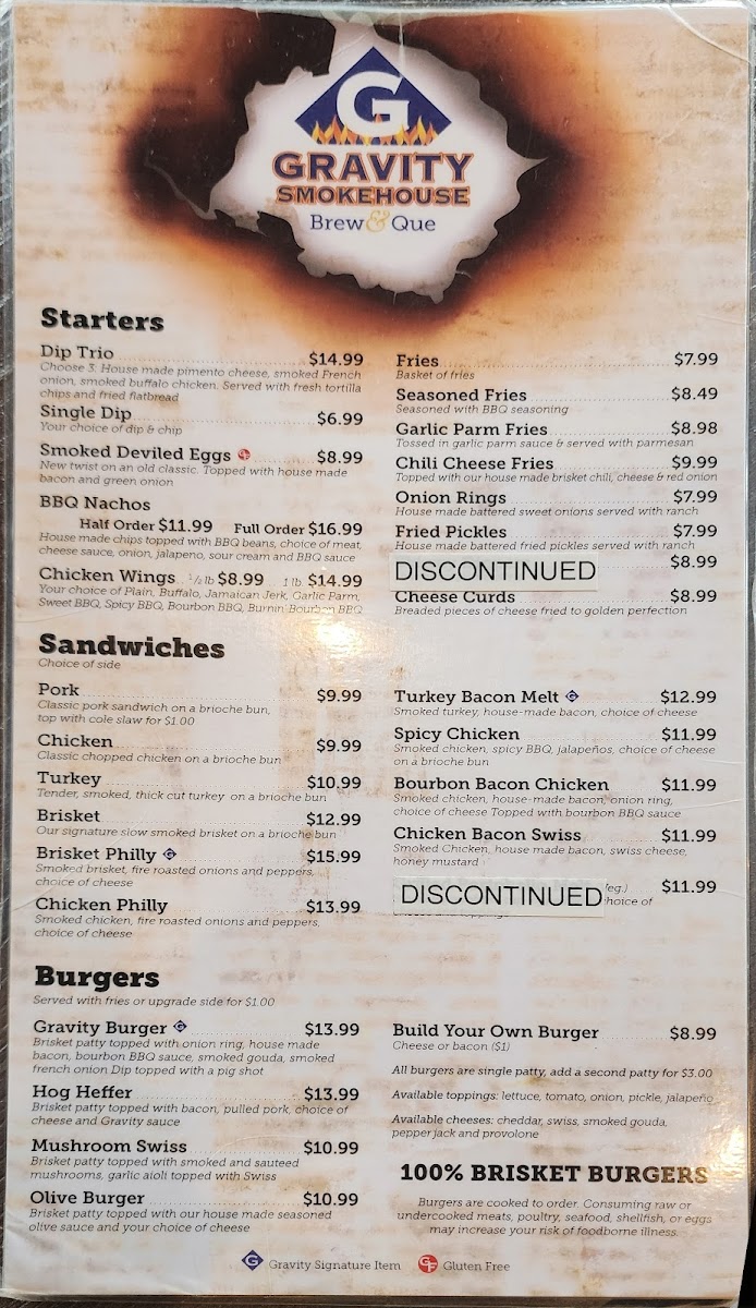 Menu Gravity Smokehouse Brew & Que-4