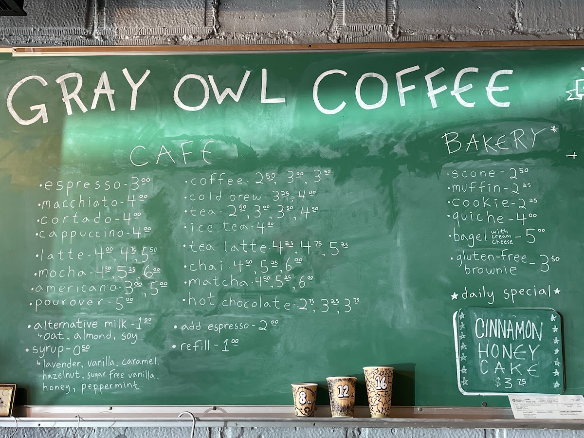 Menu Gray Owl Coffee-1