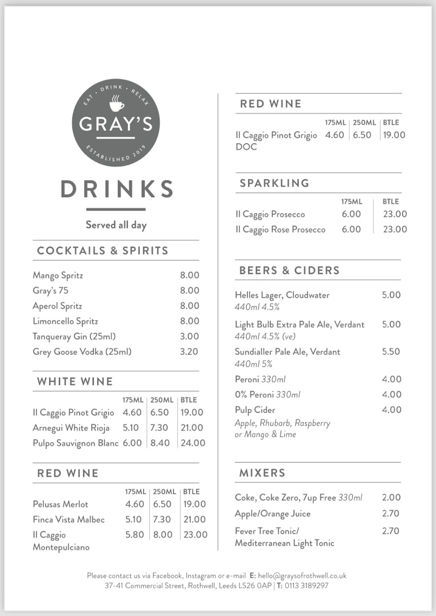 Menu Gray's-5