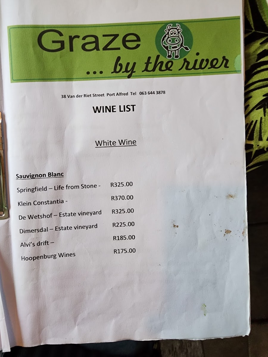 Menu Graze By The River-7