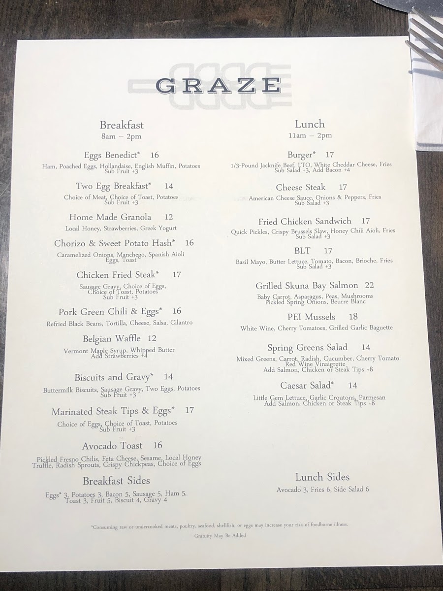 Menu Graze-4