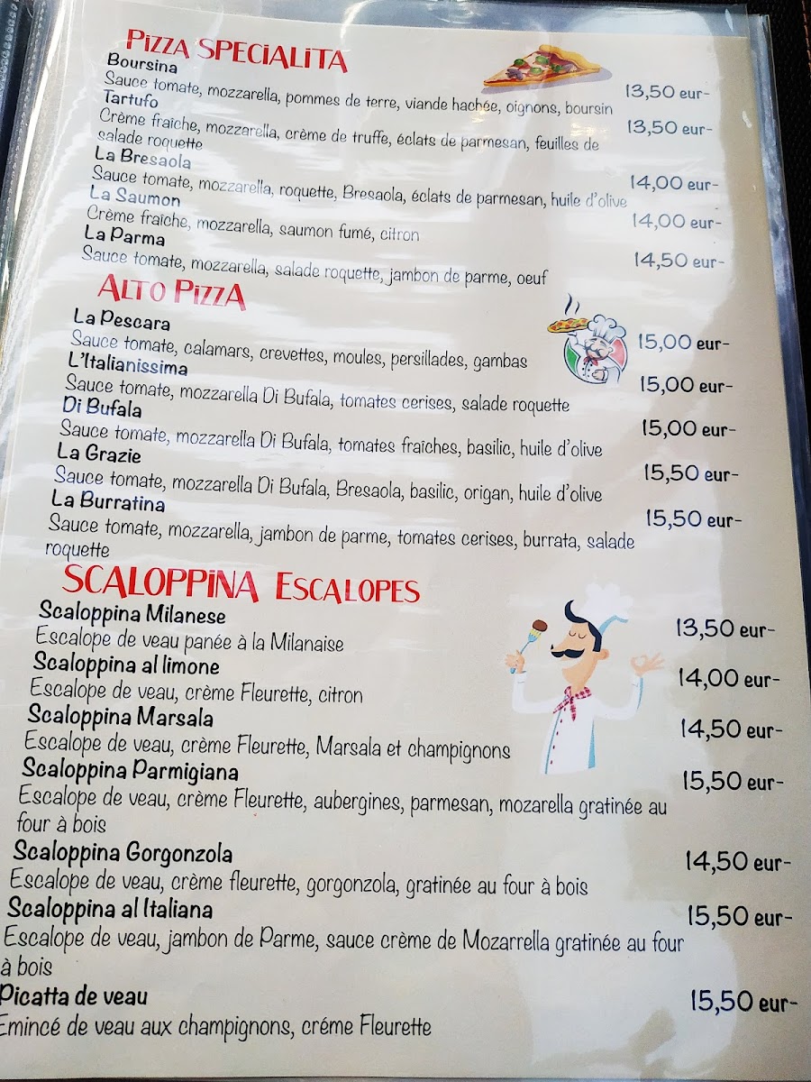 Menu Grazie Pizza Italienne Au Feu De Bois-1