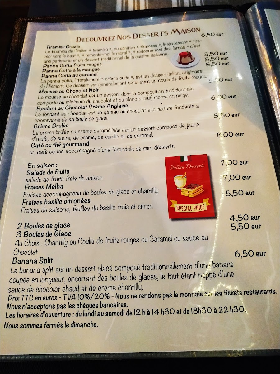 Menu Grazie Pizza Italienne Au Feu De Bois-3
