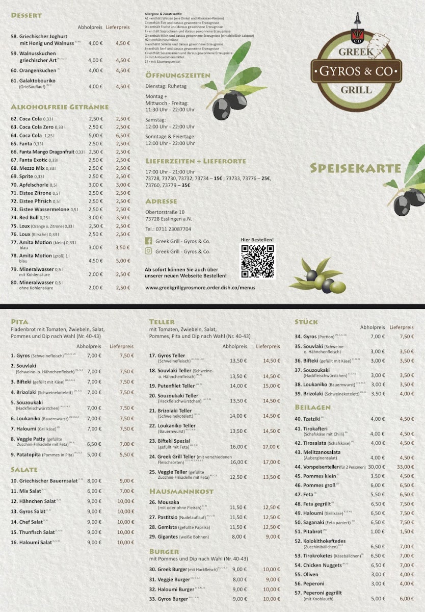 Menu Greek Grill - Gyros & More-1