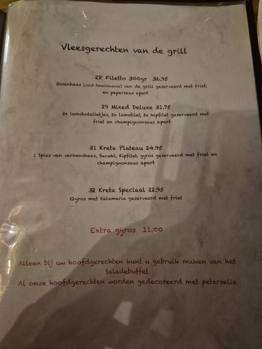 Menu Greek Restaurant 'kreta'-4