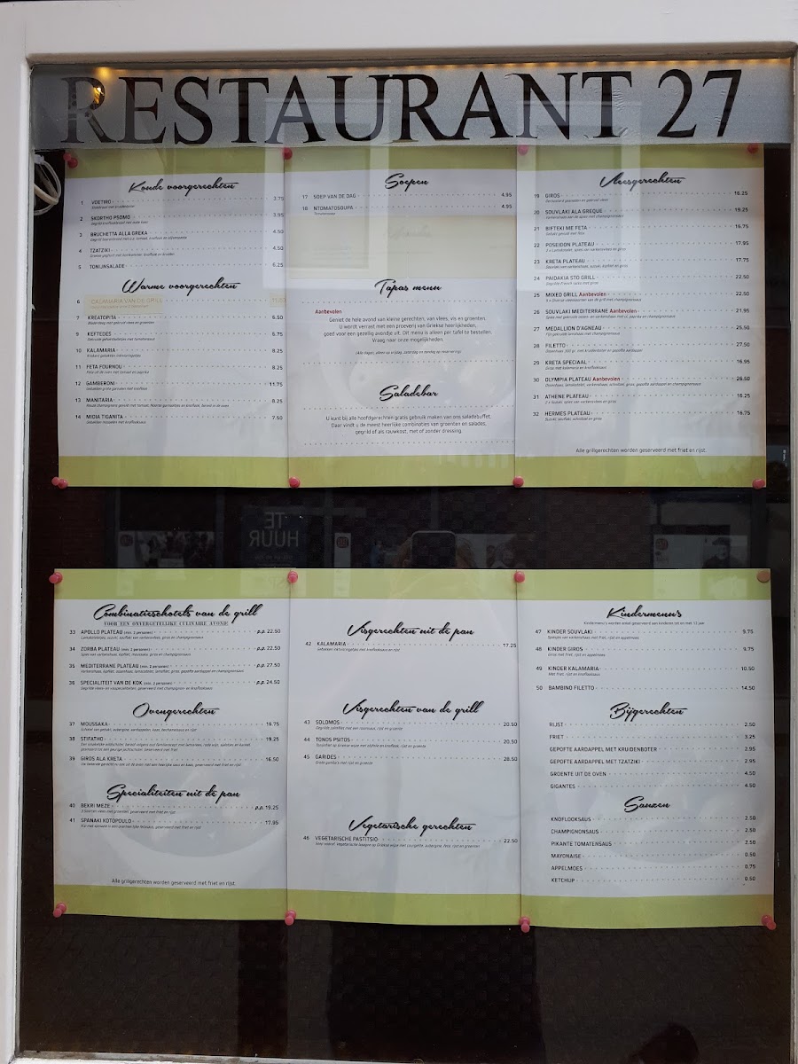 Menu Greek Restaurant 'kreta'-6