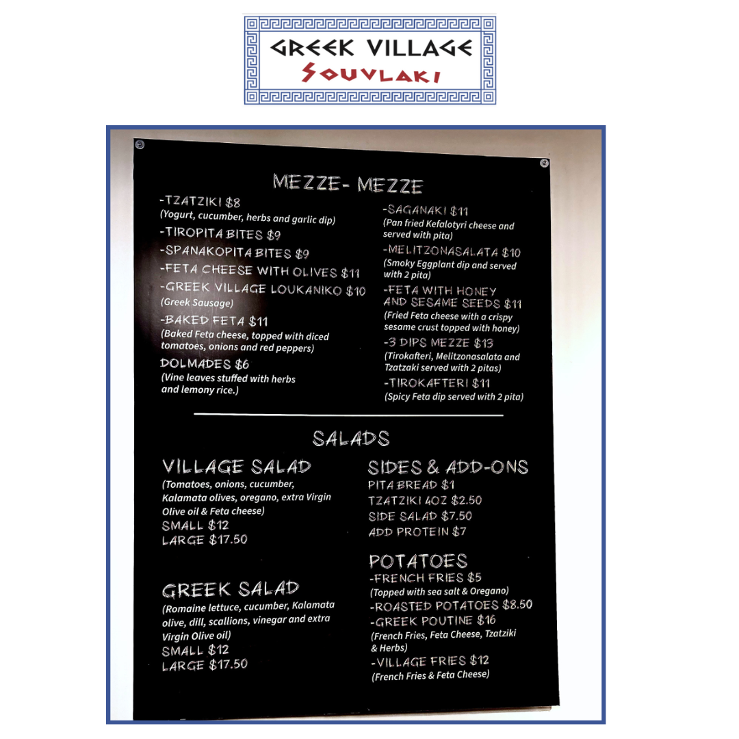 Menu Greek Village Souvlaki-2