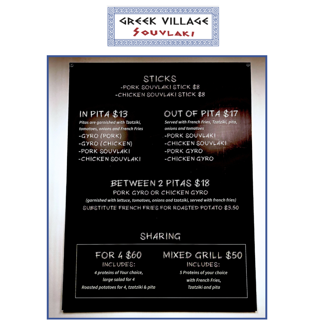Menu Greek Village Souvlaki-4