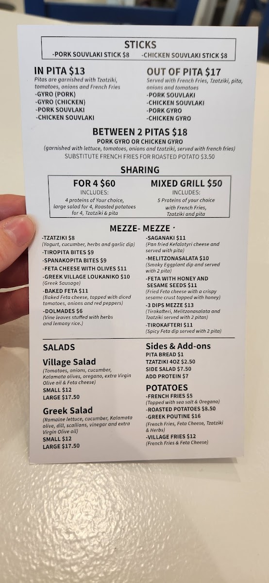 Menu Greek Village Souvlaki-5