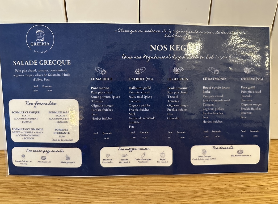 Menu Greekia Bellecour - Street Food Grecque-7