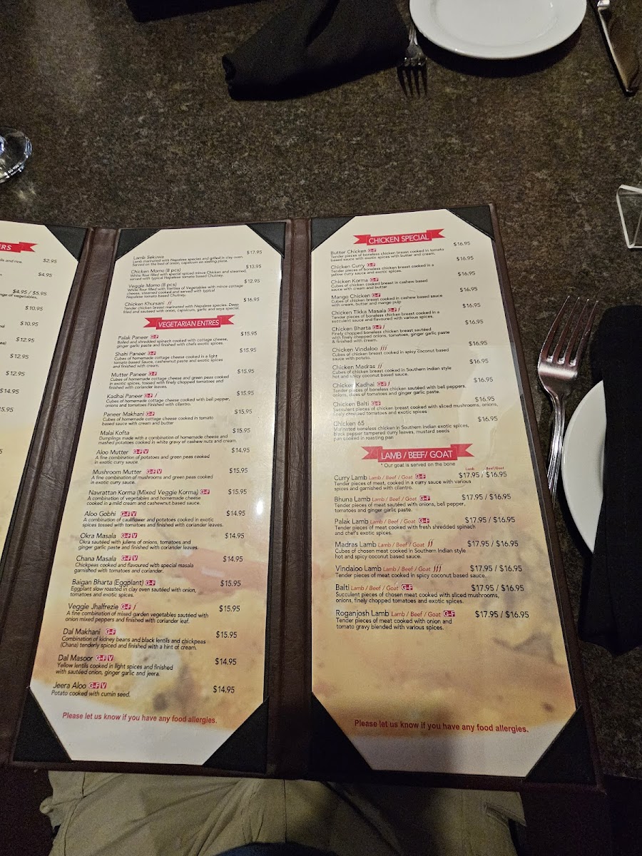 Menu Green Chili - Indian Cuisine Calgary-7
