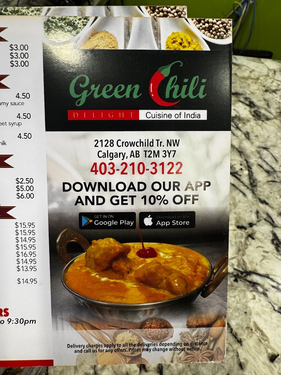 Menu Green Chili-4