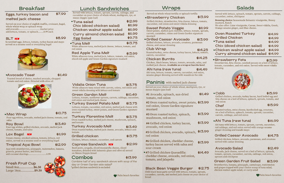 Menu Green Garden Cafe-1