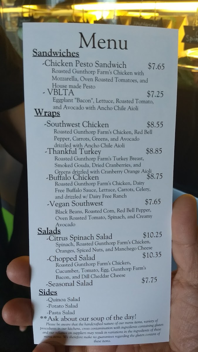Menu Green Is Good By Kate-7