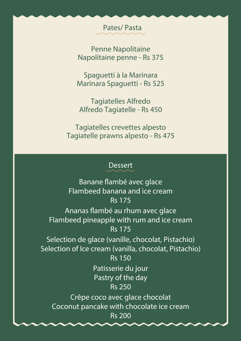 Menu Green Island Beach Restaurant-1