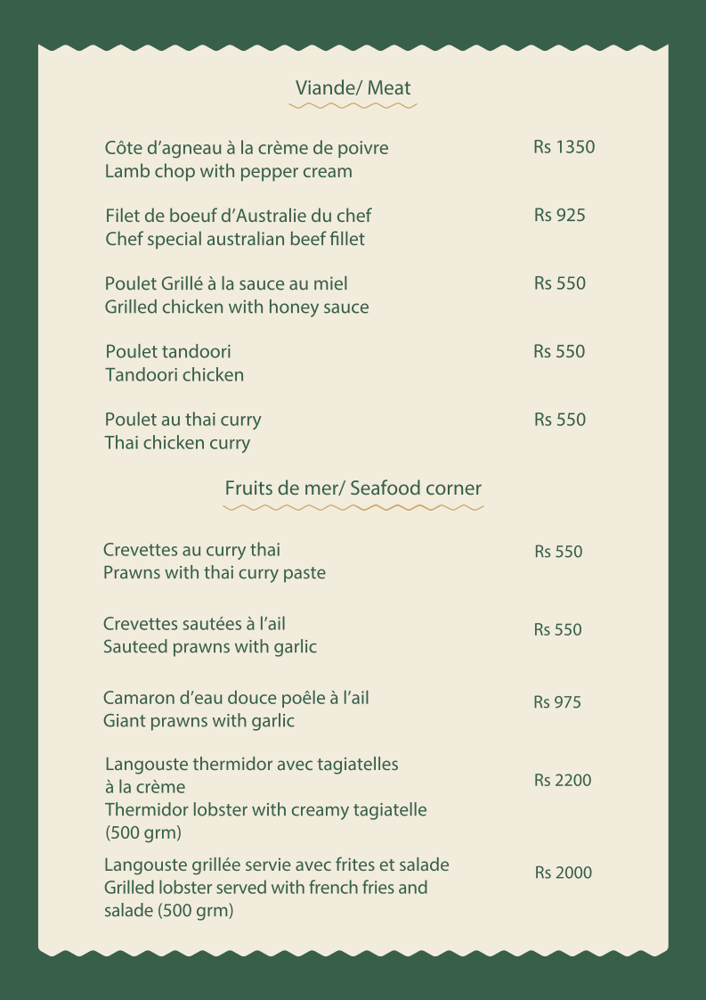 Menu Green Island Beach Restaurant-2