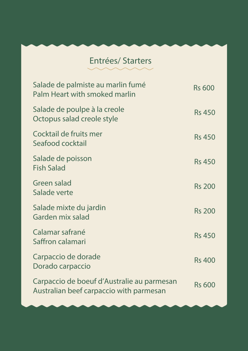 Menu Green Island Beach Restaurant-4