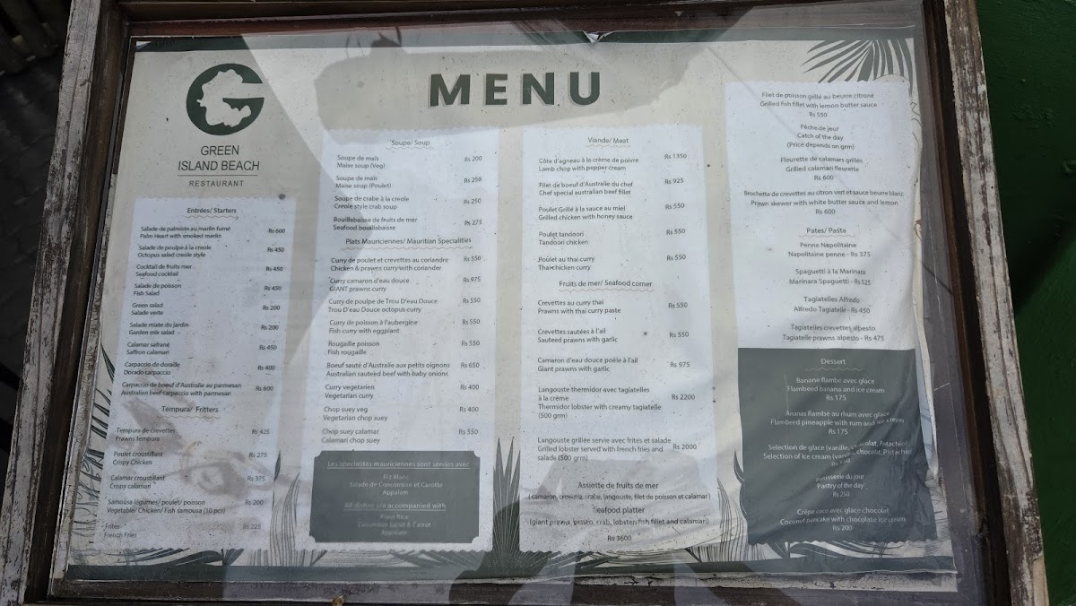 Menu Green Island Beach Restaurant-7