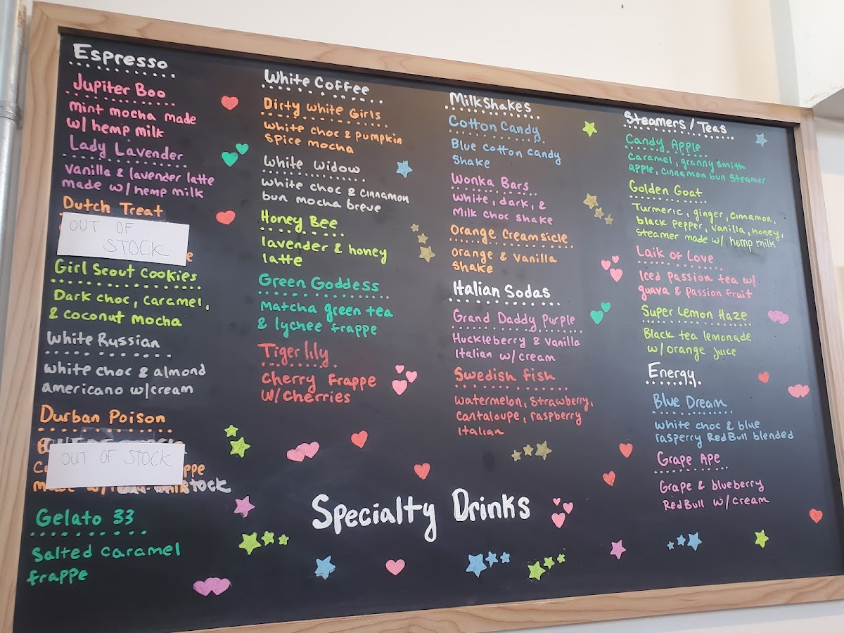Menu Green Lady Shoppe Cbd & Espresso Bar-2