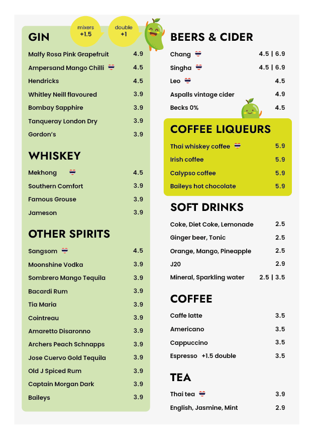 Menu Green Mango-4