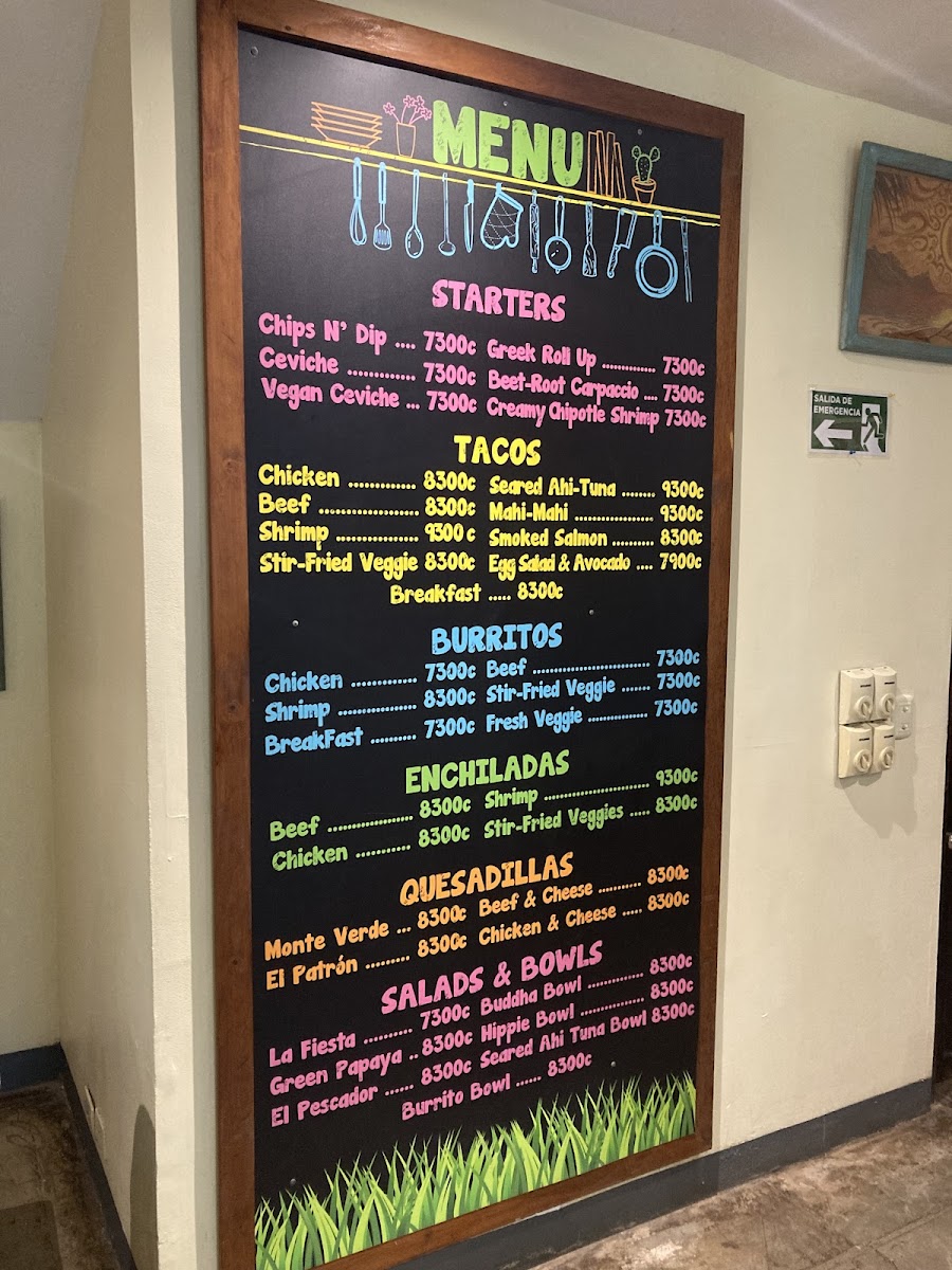 Menu Green Papaya Taco Bar-10