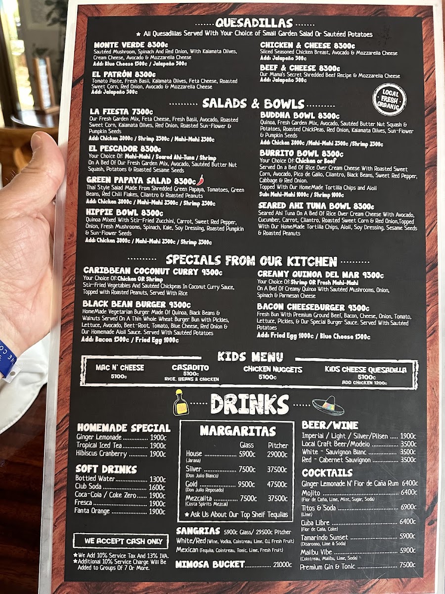 Menu Green Papaya Taco Bar-3
