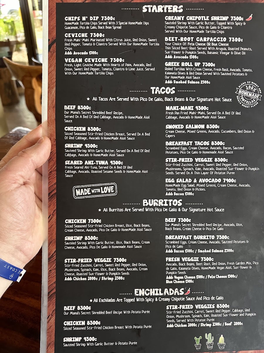 Menu Green Papaya Taco Bar-5