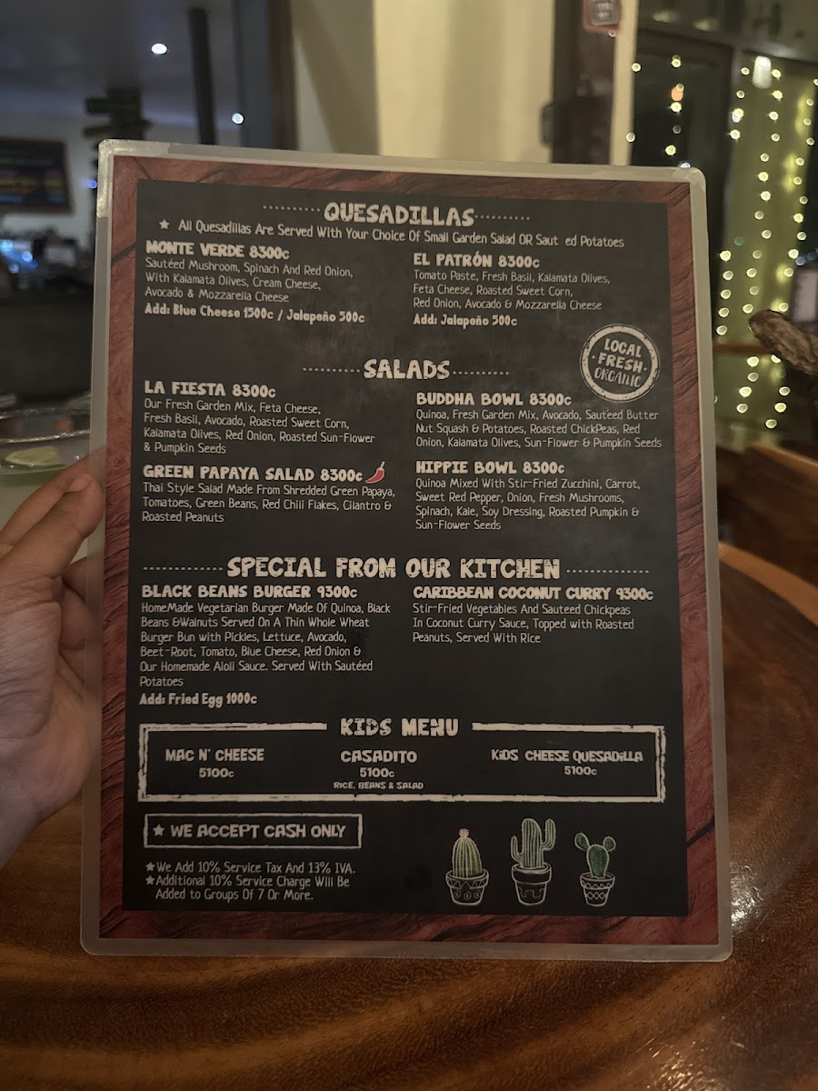 Menu Green Papaya Taco Bar-7
