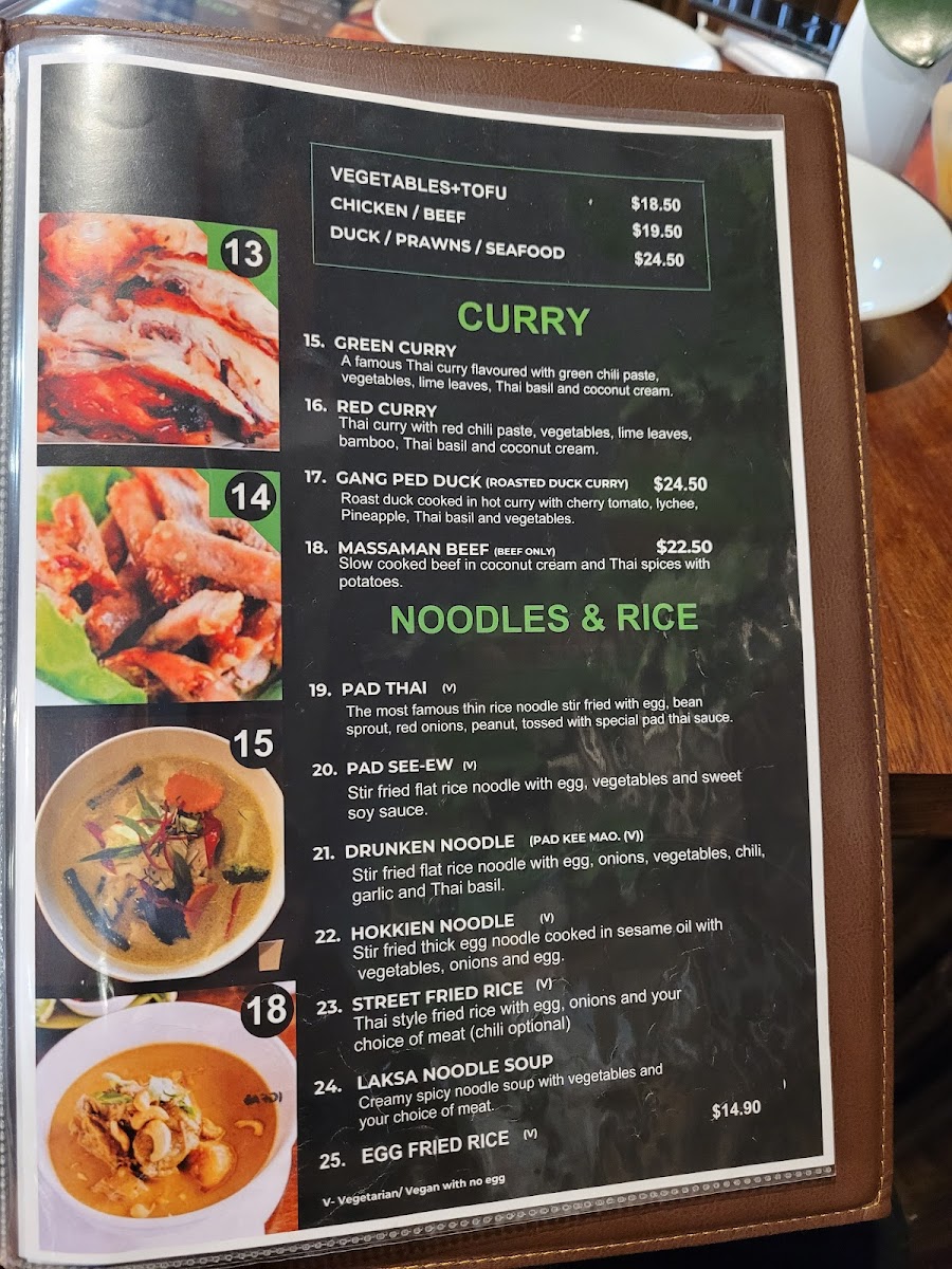 Menu Green Papaya Thai Restaurant-9