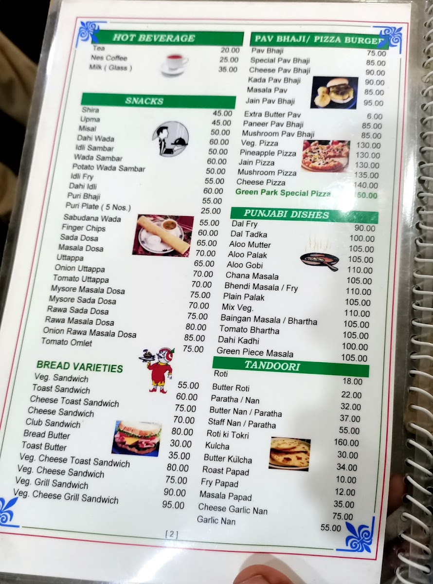 Menu Green Park Hotel-10