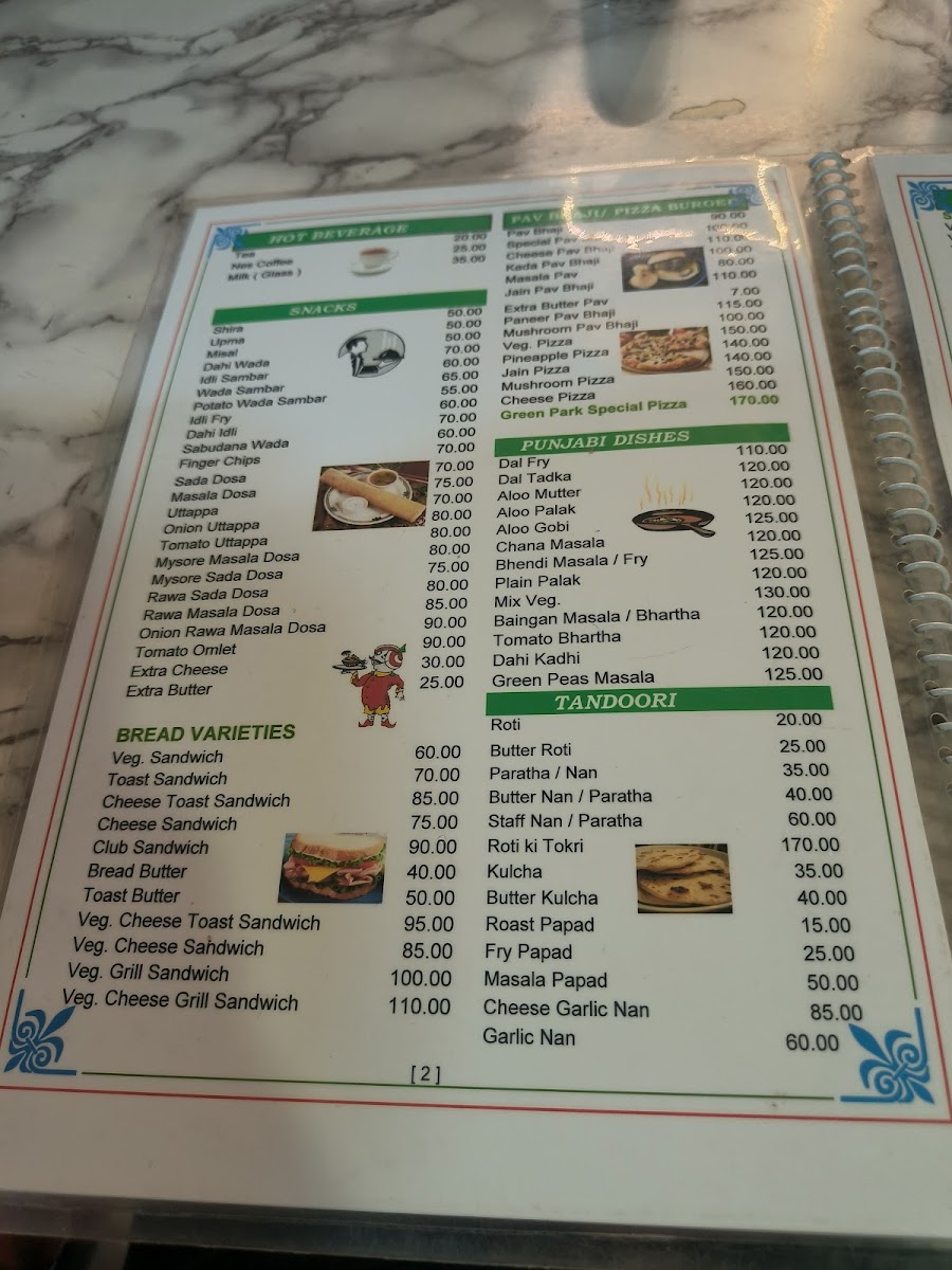 Menu Green Park Hotel-7