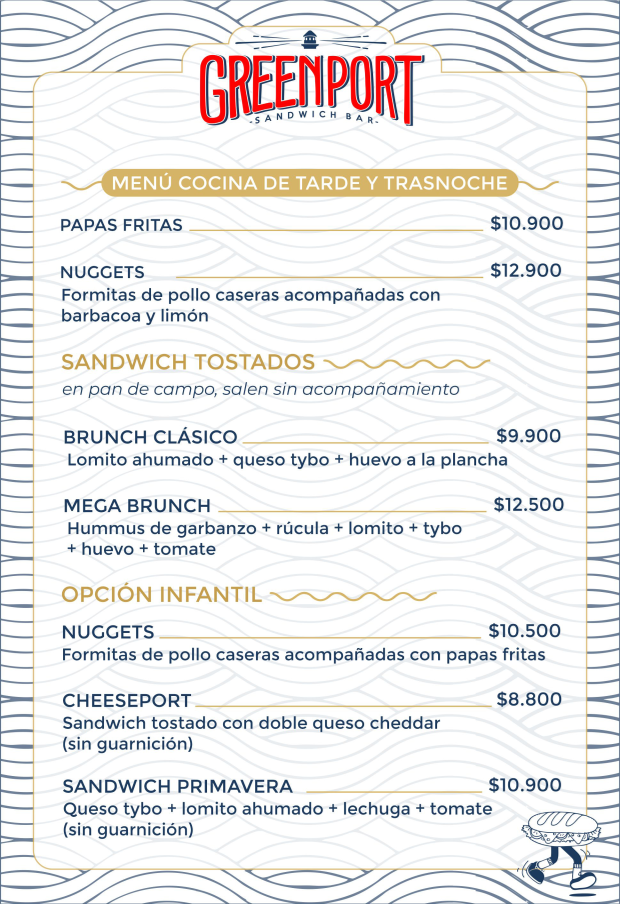 Menu Green Port Sandwich Bar-2