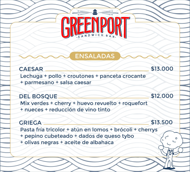 Menu Green Port Sandwich Bar-7