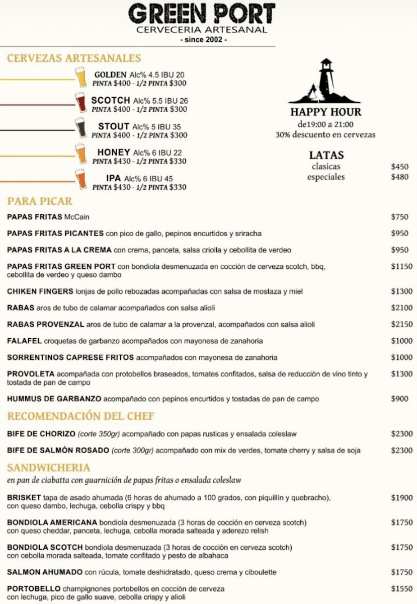 Menu Green Port Sandwich Bar-9