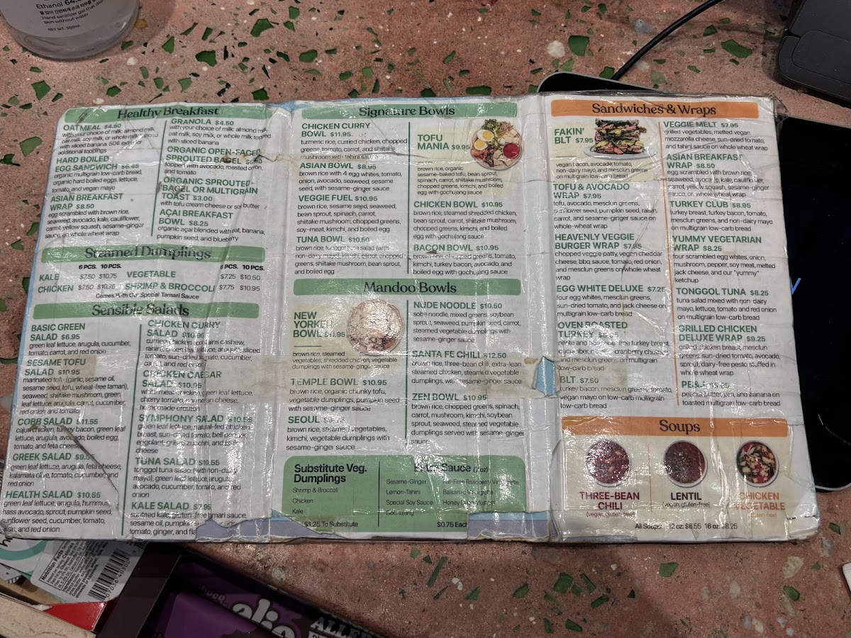 Menu Green Symphony-4