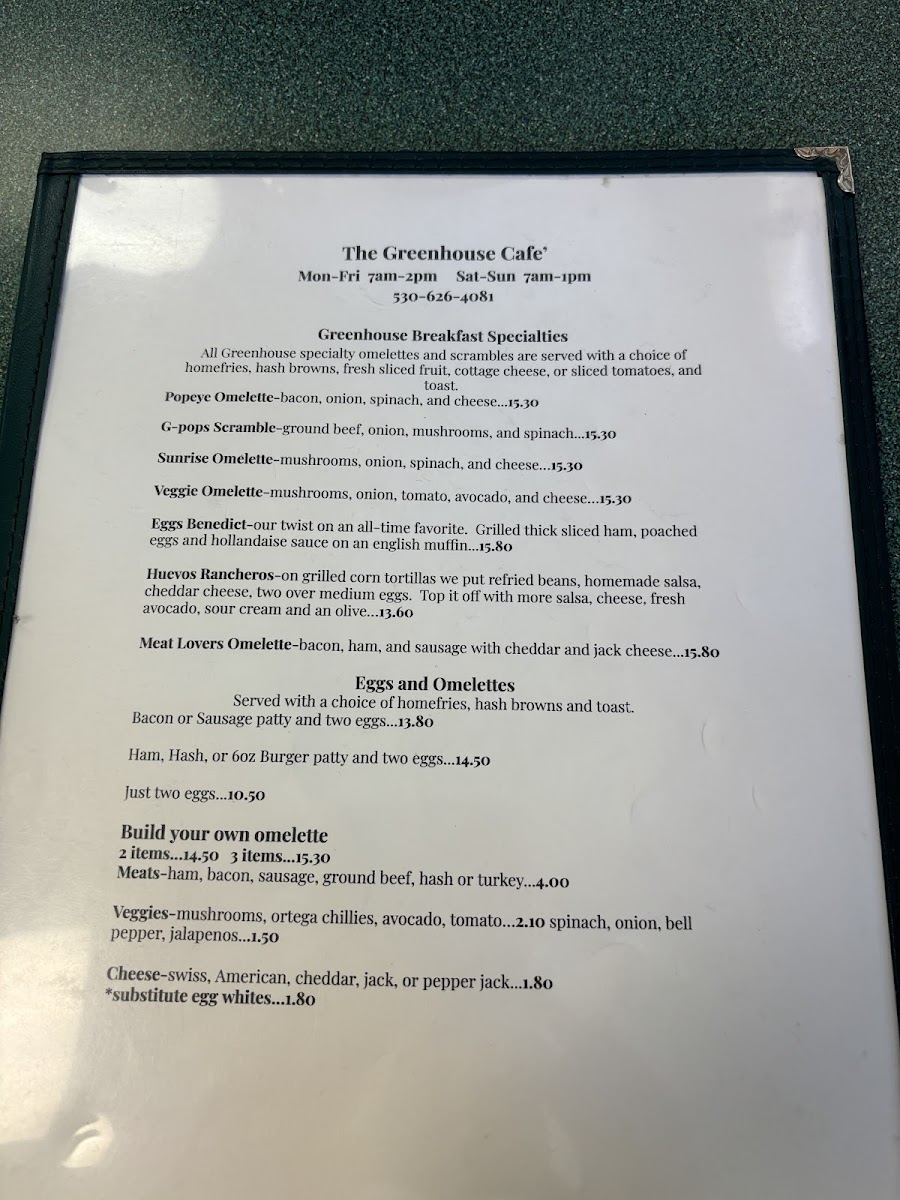 Menu Greenhouse Cafe-5