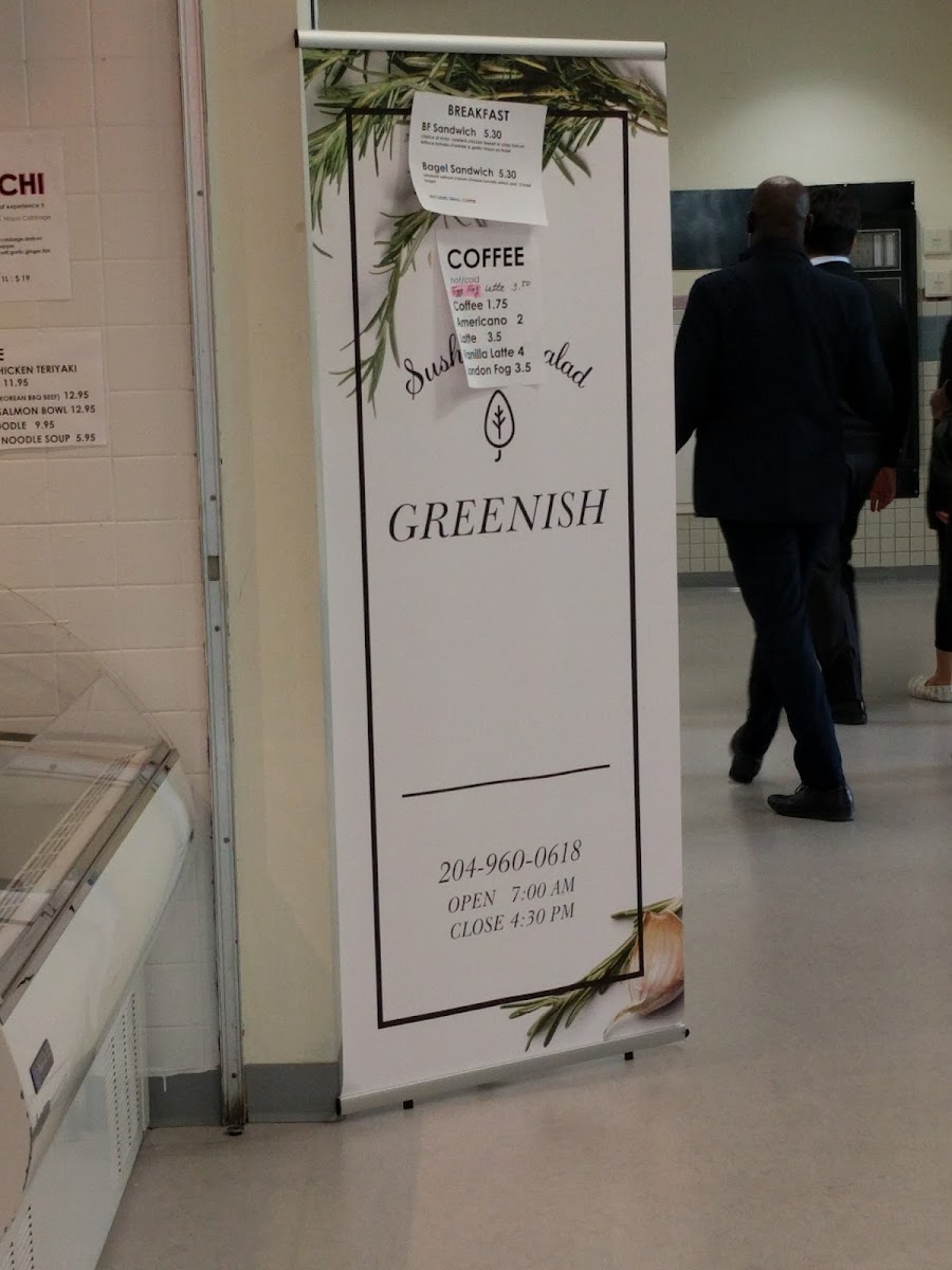 Menu Greenish-7