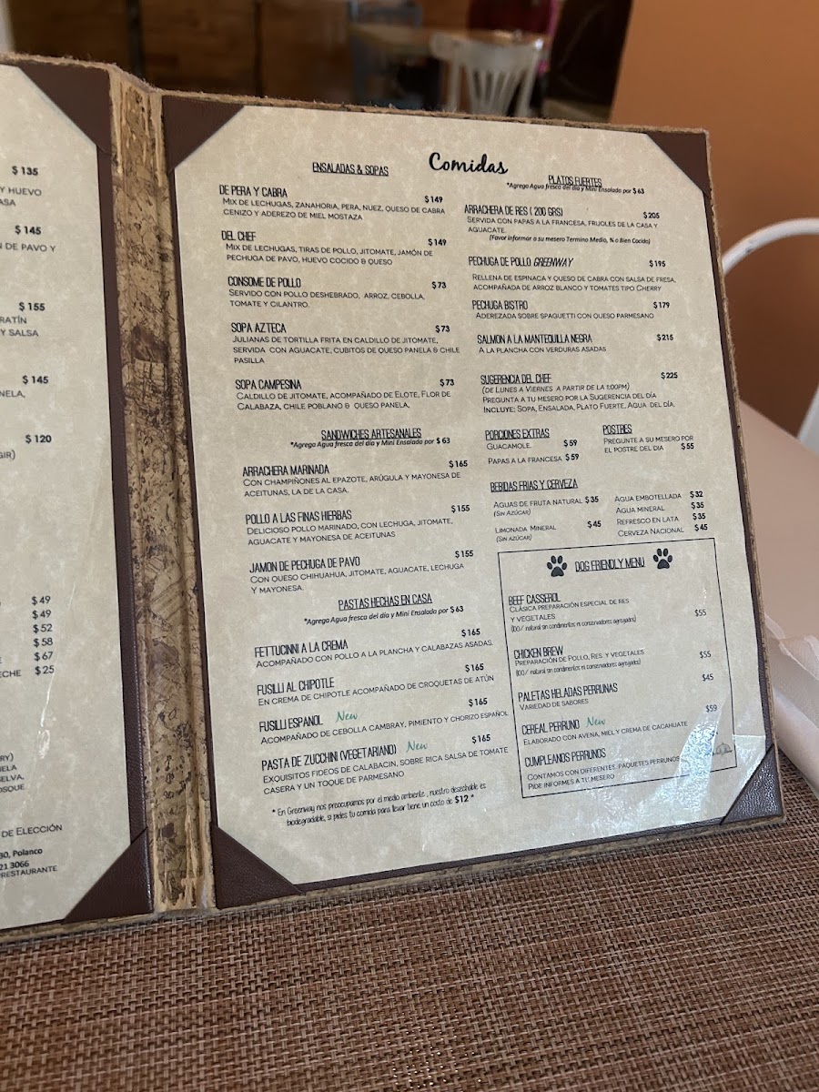 Menu Greenway Restaurante 100% Pet Friendly-10