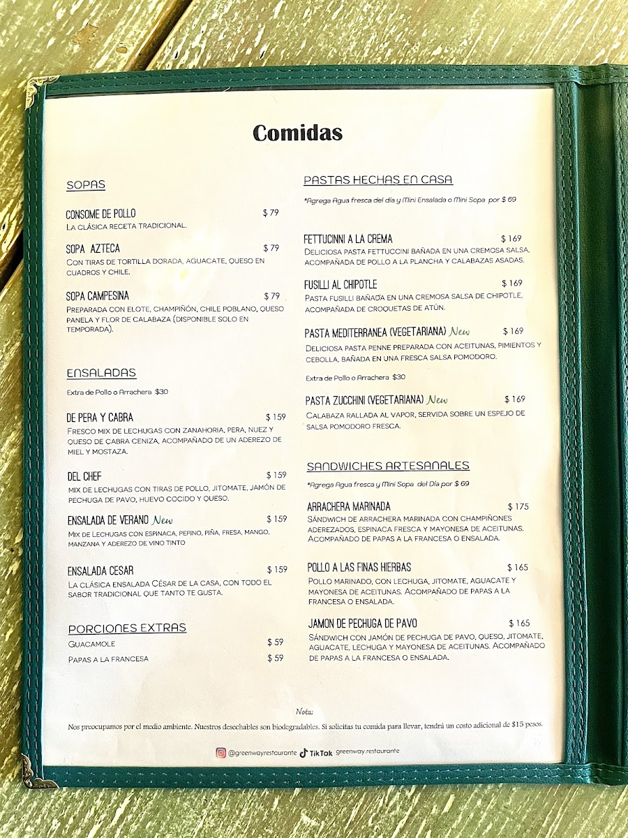 Menu Greenway Restaurante 100% Pet Friendly-3
