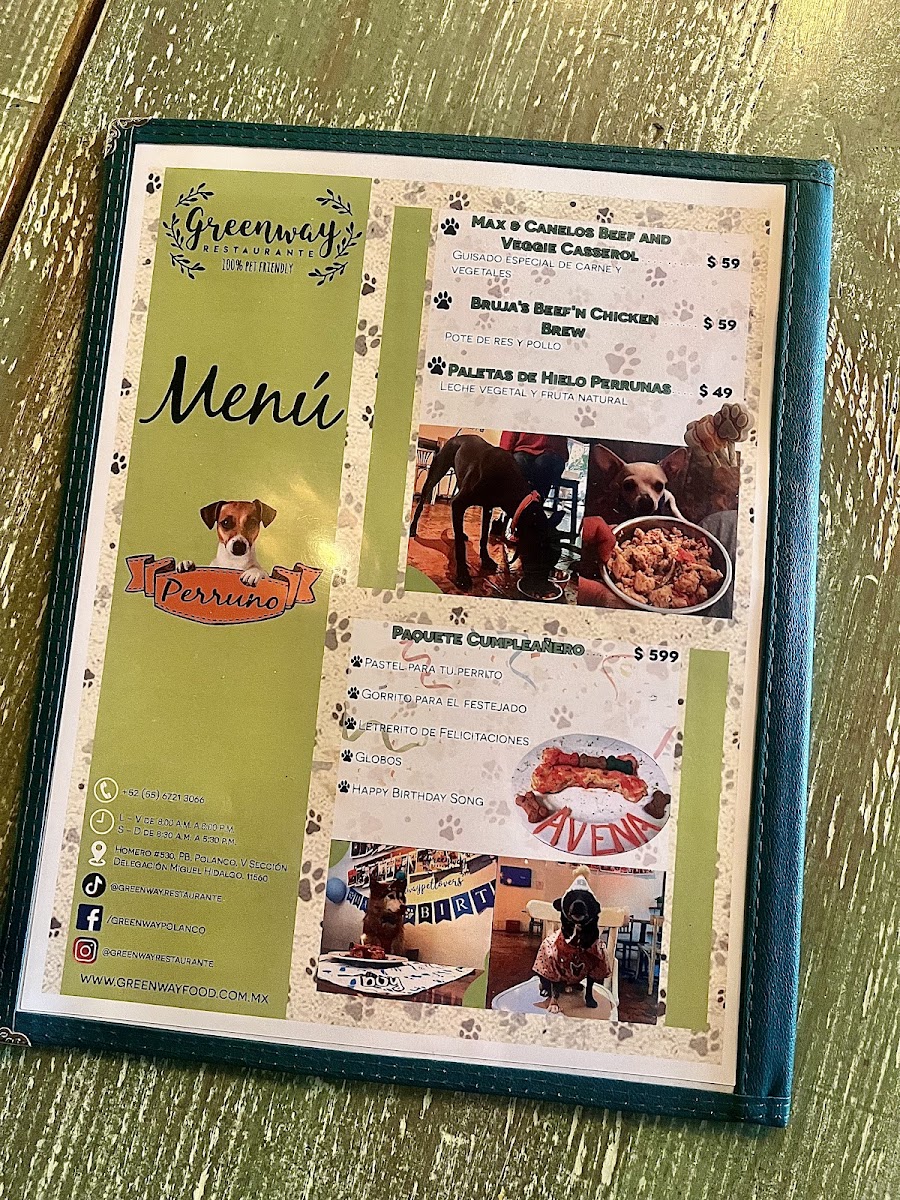 Menu Greenway Restaurante 100% Pet Friendly-5